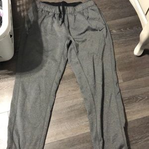 Grey Nike sweatpants